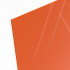 Materialmuster PLEXIGLAS® orange GS 2H02 GT, LD 6%