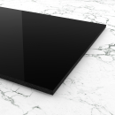 Materialmuster PLEXIGLAS® schwarz gedeckt opak blickdicht