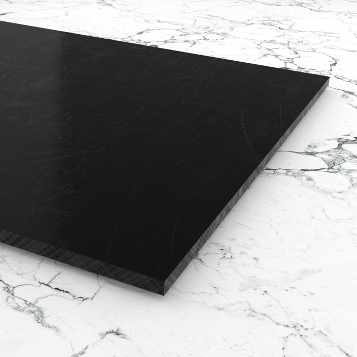 Materialmuster POLYSTONE Polyethylen schwarz PE-HD 300