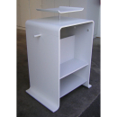 Materialmuster PVC Freischaum Forex Print beids. weiß matt