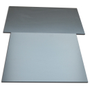 Materialmuster PVC Freischaum FOREX schwarz matt RAL 9004