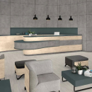 28 mm Spanplatte Beton grau natur glatt nach Maß