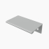 Möbelgriff | Kantengriff Aluminium eloxiert | 70 x 25 x 42 mm