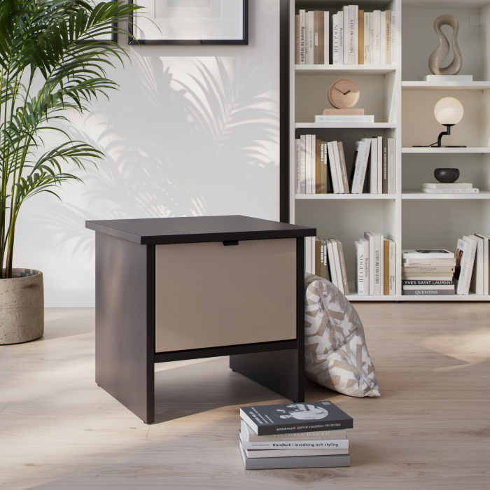 Hocker mit einer Schublade | Spanplattenfüße |...
