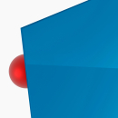 PLEXIGLAS® blau 5H48 GT, Lichtdurchlässigkeit 11%