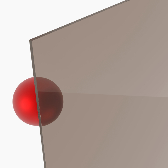 PLEXIGLAS® umbra 7C22 GT, Lichtdurchlässigkeit 56%