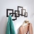Wandhaken modern schwarz eckig