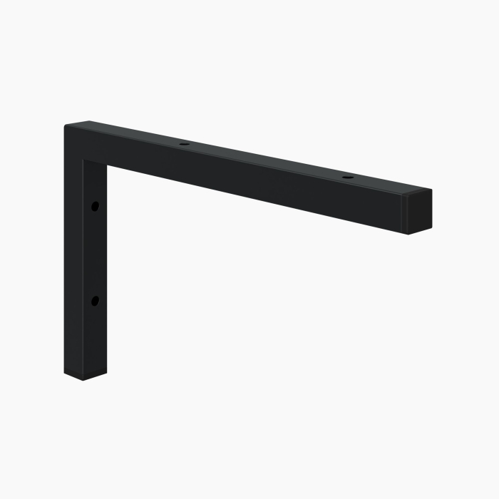 Wandkonsole | Regalwinkel aus Stahlrohr | schwarz 350 x...