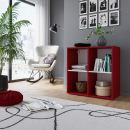 Offenes Regal | 2x2 Fächer | quadratisch | Mittelwand