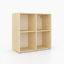 Offenes Regal | 2x2 Fächer | quadratisch | Mittelwand