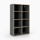 Offenes Regal | 2x4 Fächer | hoch | Mittelwand
