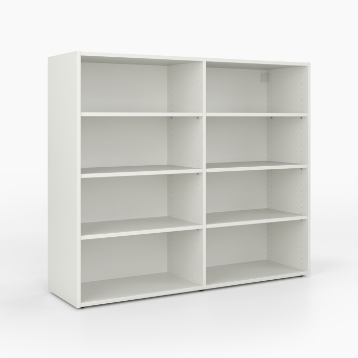 Offenes Regal | 2x4 Fächer | breit | eine Mittelwand