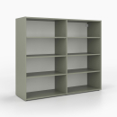 Offenes Regal | 2x4 Fächer | breit | eine Mittelwand