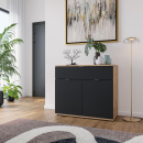 Kommode | mittelhoch | eine Schublade | zwei Türen | variable Einlegeböden