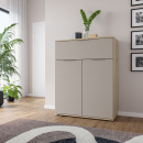 Kommode | hoch | eine Schublade | zwei Türen | variable Einlegeböden