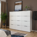 Kommode | breit | hoch | zwölf Schubladen