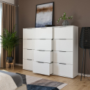 Kommode | breit | hoch | zwölf Schubladen