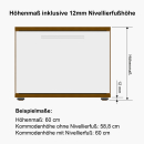 Kommode | hoch | fünf Schubladen