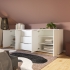 Kommode | breit | mittelhoch | vier Türen | drei Schubladen
