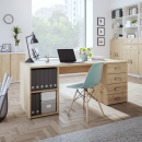 Schreibtisch | rechts Schubladen | links Regal