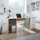 Schreibtisch | rechts Schubladen | links Regal