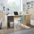 Schreibtisch | rechts Schubladen | links Regal