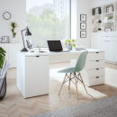 Schreibtisch | rechts Schubladen | links Schrank