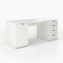 Schreibtisch | rechts Schubladen | links Schrank