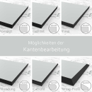 HPL Tischplatte Outdoor Beton Silber