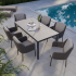 HPL Tischplatte Outdoor Beton Silber