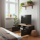 TV-Schrank | zwei Türen | zwei offene Fächer