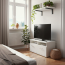 TV-Schrank | zwei Türen | zwei offene Fächer