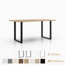Esstisch klein | auf Kufen in U-Form aus Metall 600 x 710 mm