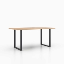 Esstisch klein | auf Kufen in U-Form aus Metall 600 x 710 mm