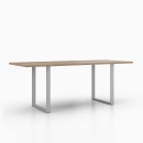 Esstisch groß | auf Kufen in U-Form aus Metall 600 x 710 mm