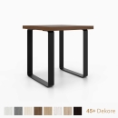 Hocker auf schwarzen Kufen aus Metall 350 x 420 mm | 28mm Dekorspanplatte