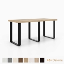 Sitzbank kurz | auf schwarzen Kufen aus Metall 350 x 420 mm | 28mm Dekorspanplatte