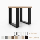 Hocker auf Kufen aus Metall 380 x 420 mm | 28mm Dekorspanplatte