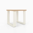 Hocker auf Kufen aus Metall 380 x 420 mm | 28mm Dekorspanplatte
