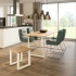 Hocker auf Kufen aus Metall 380 x 420 mm | 28mm Dekorspanplatte