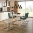 Hocker auf Kufen aus Metall 380 x 420 mm | 28mm Dekorspanplatte