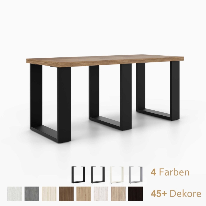 Sitzbank kurz | auf 3 auf Kufen aus Metall 380 x 420 mm |...