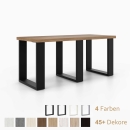 Sitzbank kurz | auf 3 auf Kufen aus Metall 380 x 420 mm | 28mm Dekorspanplatte