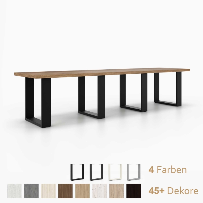Sitzbank lang | auf 4 auf Kufen aus Metall 380 x 420 mm |...