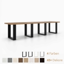 Sitzbank lang | auf 4 auf Kufen aus Metall 380 x 420 mm | 28mm Dekorspanplatte
