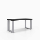 Sitzbank kurz | auf 2 auf Kufen aus Metall 380 x 420 mm | 38mm Dekorspanplatte