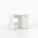 Waschmaschinenschrank mit geschlossenem schmalen Regal rechts
