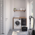 Waschmaschinenschrank mit Schubladenelement rechts
