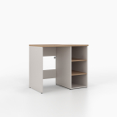 Waschmaschinenschrank mit offenem schmalen Regal rechts