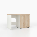 Waschmaschinenschrank mit geschlossenem breiten Regal rechts
